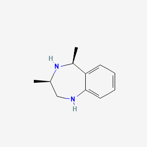 molecular formula C11H16N2 B13034705 cis-3,5-Dimethyl-2,3,4,5-tetrahydro-1H-benzo[E][1,4]diazepine 