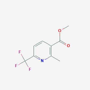 molecular formula C9H8F3NO2 B1303475 Methyl 2-methyl-6-(trifluoromethyl)nicotinate CAS No. 205582-88-3