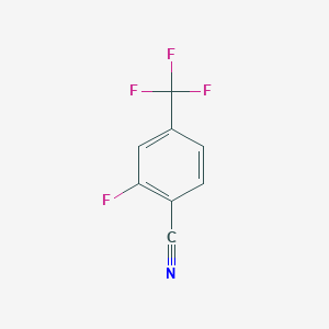 molecular formula C8H3F4N B130348 2-氟-4-(三氟甲基)苯甲腈 CAS No. 146070-34-0