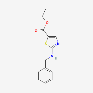 molecular formula C13H14N2O2S B1303482 Ethyl 2-(benzylamino)-1,3-thiazole-5-carboxylate CAS No. 342394-00-7