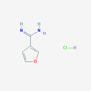 molecular formula C5H7ClN2O B1303483 Furan-3-carboximidamide Hydrochloride CAS No. 54649-21-7