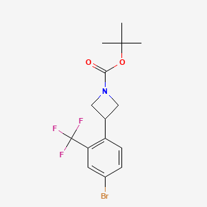 Tert-butyl 3-[4-bromo-2-(trifluoromethyl)phenyl]azetidine-1-carboxylate