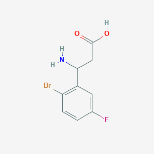 3-Amino-3-(2-bromo-5-fluorophenyl)propanoic acid