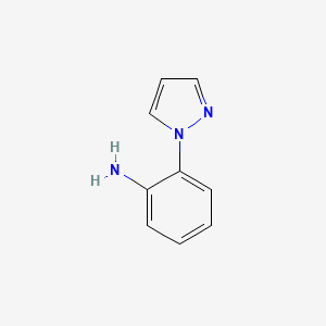 molecular formula C9H9N3 B1303486 2-(1H-吡唑-1-基)苯胺 CAS No. 54705-91-8