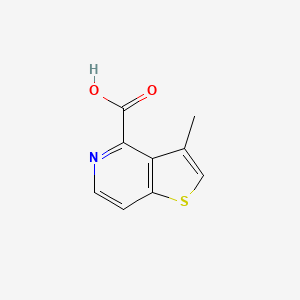 molecular formula C9H7NO2S B13034864 3-Methylthieno[3,2-c]pyridine-4-carboxylicacid 