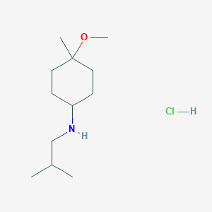 N-Isobutyl-4-methoxy-4-methylcyclohexan-1-amine hcl