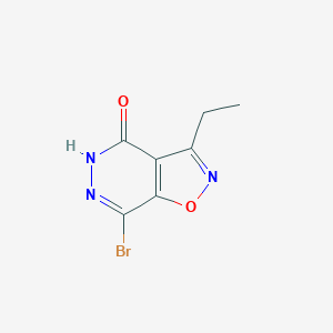 molecular formula C7H6BrN3O2 B13034917 7-Bromo-3-ethylisoxazolo[4,5-D]pyridazin-4(5H)-one 