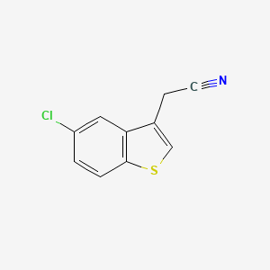 molecular formula C10H6ClNS B1303493 2-(5-Chlorobenzo[b]thiophen-3-yl)acetonitrile CAS No. 23799-60-2
