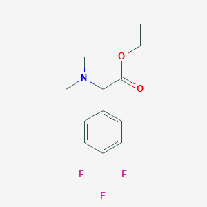 Ethyl 2-(dimethylamino)-2-(4-(trifluoromethyl)phenyl)acetate