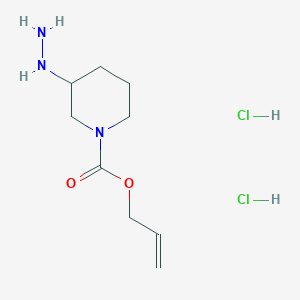 Allyl 3-hydrazinylpiperidine-1-carboxylate 2hcl