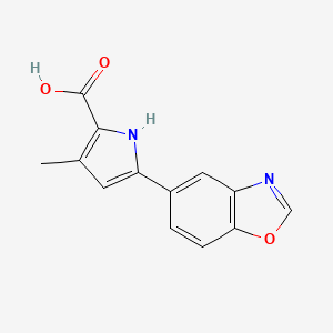 5-(Benzo[d]oxazol-5-yl)-3-methyl-1H-pyrrole-2-carboxylicacid