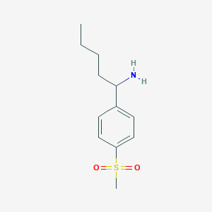 1-(4-(Methylsulfonyl)phenyl)pentan-1-aminehcl