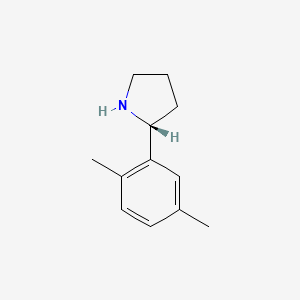 molecular formula C12H17N B13035146 (R)-2-(2,5-Dimethylphenyl)pyrrolidine 