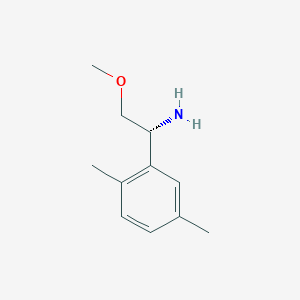 molecular formula C11H17NO B13035150 (R)-1-(2,5-Dimethylphenyl)-2-methoxyethan-1-amine 