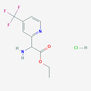 Ethyl 2-amino-2-(4-(trifluoromethyl)pyridin-2-YL)acetate hcl