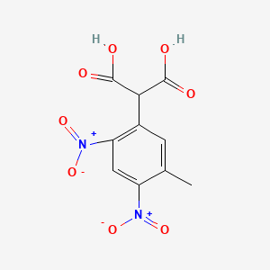 molecular formula C10H8N2O8 B13035248 2-(5-Methyl-2,4-dinitrophenyl)propanedioicacid 