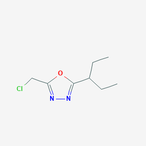 2-(Chloromethyl)-5-(pentan-3-yl)-1,3,4-oxadiazole