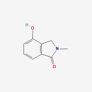 molecular formula C9H9NO2 B13035255 4-Hydroxy-2-methylisoindolin-1-one 