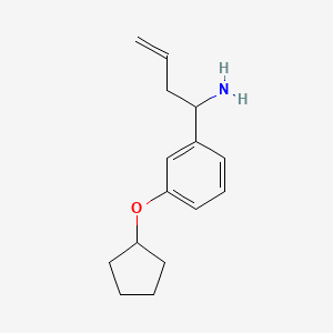 1-(3-Cyclopentyloxyphenyl)but-3-enylamine