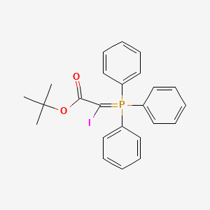 molecular formula C24H24IO2P B13035324 tert-Butyl 2-iodo-2-(triphenylphosphoranylidene)acetate 