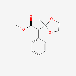 Methyl 2-(2-methyl-1,3-dioxolan-2-yl)-2-phenylacetate