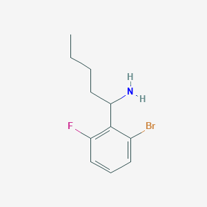 1-(2-Bromo-6-fluorophenyl)pentan-1-amine