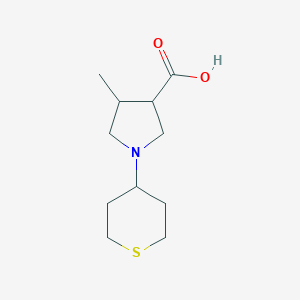 4-Methyl-1-(tetrahydro-2H-thiopyran-4-yl)pyrrolidine-3-carboxylicacid