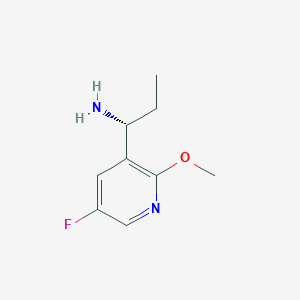 (R)-1-(5-Fluoro-2-methoxypyridin-3-YL)propan-1-amine