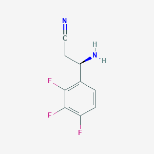 (3R)-3-Amino-3-(2,3,4-trifluorophenyl)propanenitrile