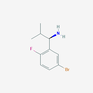 (R)-1-(5-Bromo-2-fluorophenyl)-2-methylpropan-1-amine