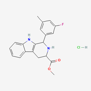 Methyl 1-(3-fluoro-5-methylphenyl)-2,3,4,9-tetrahydro-1h-beta-carboline-3-carboxylate, HCl