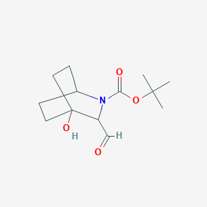 Tert-butyl 3-formyl-4-hydroxy-2-azabicyclo[2.2.2]octane-2-carboxylate