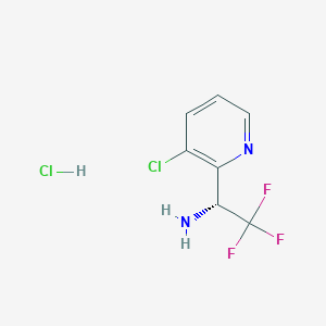 (R)-1-(3-chloropyridin-2-yl)-2,2,2-trifluoroethan-1-amine hydrochloride