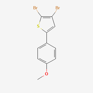 2,3-Dibromo-5-(4-methoxyphenyl)thiophene