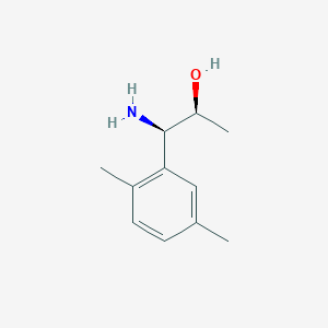 molecular formula C11H17NO B13035522 (1R,2S)-1-Amino-1-(2,5-dimethylphenyl)propan-2-OL 