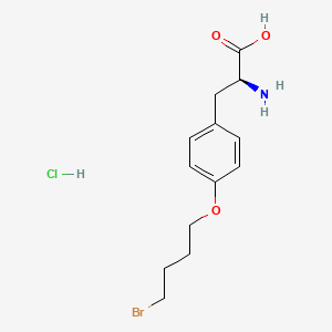 molecular formula C13H19BrClNO3 B13035575 (S)-2-Amino-3-(4-(4-bromobutoxy)phenyl)propanoic acid hydrochloride 