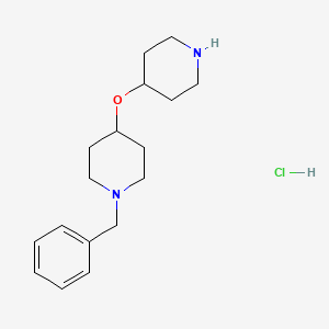 1-Benzyl-4-piperidin-4-yloxypiperidine;hydrochloride