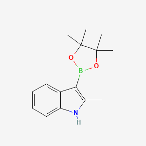 molecular formula C15H20BNO2 B13035655 2-Methyl-3-(4,4,5,5-tetramethyl-1,3,2-dioxaborolan-2-YL)-1H-indole 