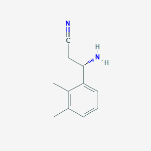 (3S)-3-Amino-3-(2,3-dimethylphenyl)propanenitrile