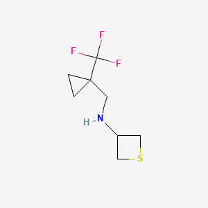 N-((1-(Trifluoromethyl)cyclopropyl)methyl)thietan-3-amine