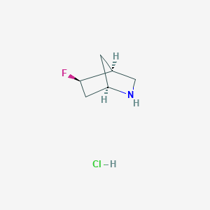 (1R,4S,5R)-5-fluoro-2-azabicyclo[2.2.1]heptane;hydrochloride