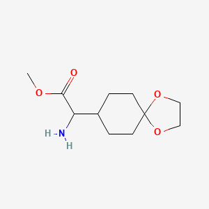 Methyl amino(1,4-dioxaspiro[4.5]dec-8-yl)acetate