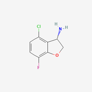 (S)-4-Chloro-7-fluoro-2,3-dihydrobenzofuran-3-amine