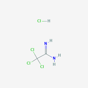 molecular formula C2H4Cl4N2 B1303574 2,2,2-三氯乙酰胺盐酸盐 CAS No. 42563-97-3