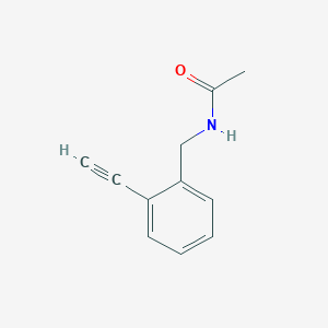 molecular formula C11H11NO B13035785 N-(2-Ethynylbenzyl)acetamide 