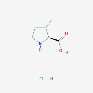 (2S)-3-Methylpyrrolidine-2-carboxylicacidhydrochloride