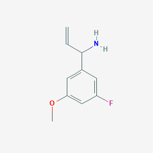 1-(3-Fluoro-5-methoxyphenyl)prop-2-en-1-amine