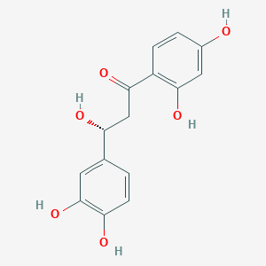 molecular formula C15H14O6 B13035840 (3R)-1-(2,4-dihydroxyphenyl)-3-(3,4-dihydroxyphenyl)-3-hydroxypropan-1-one 