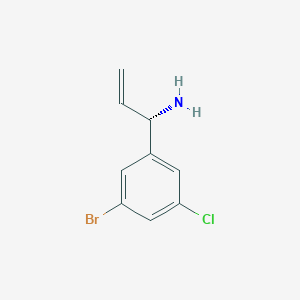 (1S)-1-(3-Bromo-5-chlorophenyl)prop-2-EN-1-amine