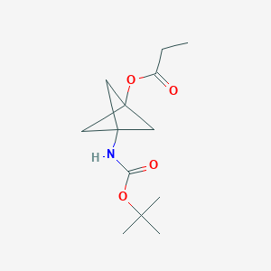 3-{[(Tert-butoxy)carbonyl]amino}bicyclo[1.1.1]pentan-1-ylpropanoate